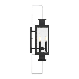 Ascott Three Light Outdoor Wall Lantern in Matte Black