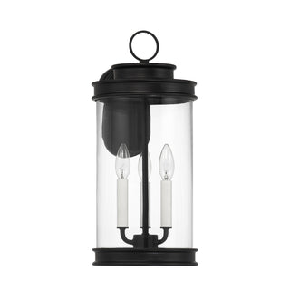 Englewood Three Light Outdoor Wall Lantern in Matte Black