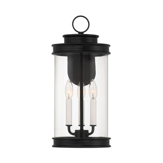 Englewood Three Light Outdoor Wall Lantern in Matte Black