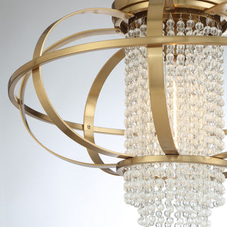 Idlewild One Light Flush Mount in Warm Brass
