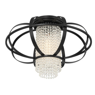 Idlewild One Light Flush Mount in Matte Black