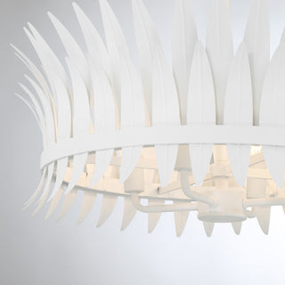 Ensley Four Light Semi-Flush Mount in Bisque White