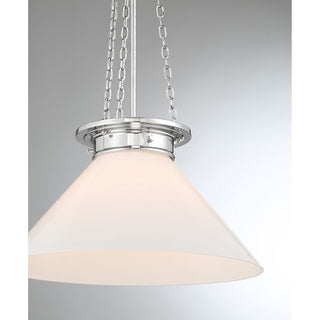 Myers One Light Pendant in Polished Nickel