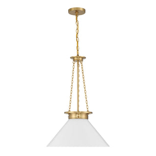 Myers One Light Pendant in Warm Brass
