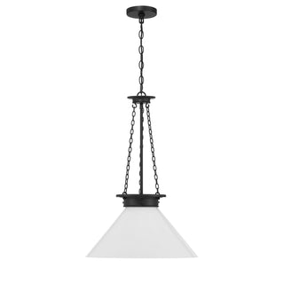 Myers One Light Pendant in Matte Black