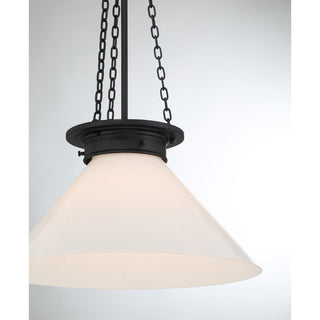 Myers One Light Pendant in Matte Black