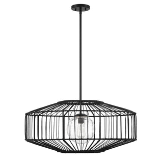 Marcy One Light Pendant in Matte Black