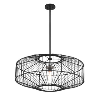 Marcy One Light Pendant in Matte Black