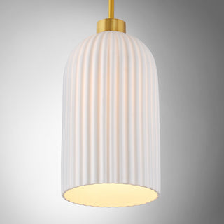 Isla Blanca One Light Pendant in Warm Brass