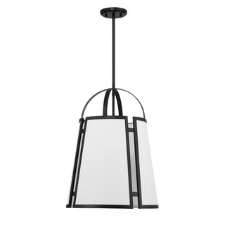 Chartwell Four Light Pendant in Matte Black