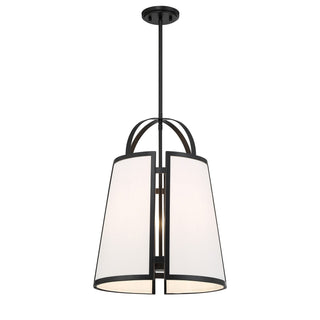 Chartwell Four Light Pendant in Matte Black