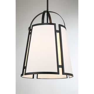 Chartwell Four Light Pendant in Matte Black