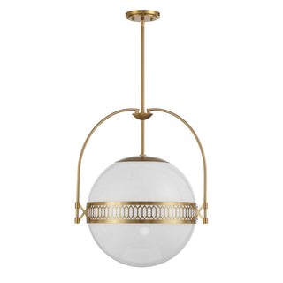 Thornhill Three Light Pendant in Warm Brass