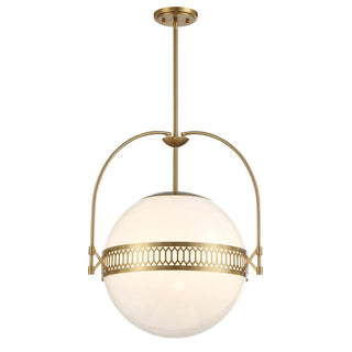 Thornhill Three Light Pendant in Warm Brass
