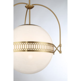 Thornhill Three Light Pendant in Warm Brass