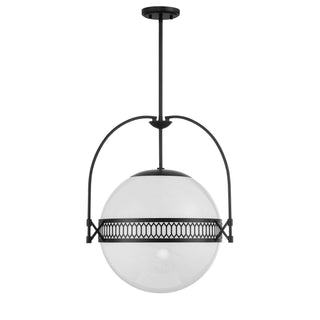 Thornhill Three Light Pendant in Matte Black