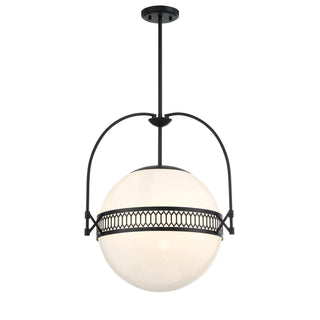 Thornhill Three Light Pendant in Matte Black
