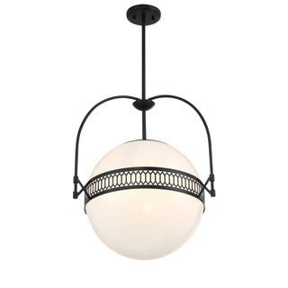Thornhill Three Light Pendant in Matte Black