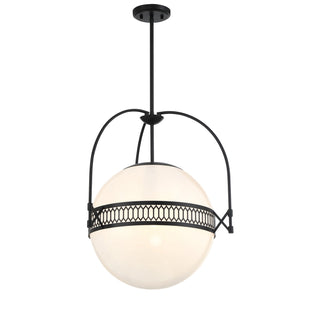 Thornhill Three Light Pendant in Matte Black