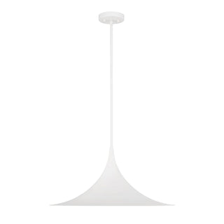 Bowdin One Light Pendant in Bisque White