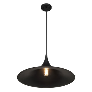 Bowdin One Light Pendant in Matte Black