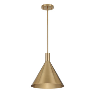 Pharos One Light Pendant in Noble Brass