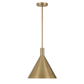 Pharos One Light Pendant in Noble Brass