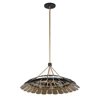 Turaco Six Light Pendant in Midnight
