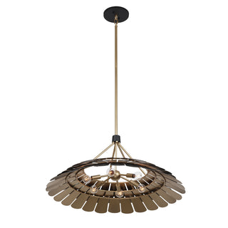 Turaco Six Light Pendant in Midnight