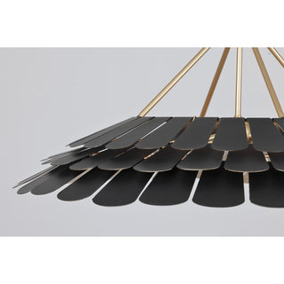 Turaco Six Light Pendant in Midnight