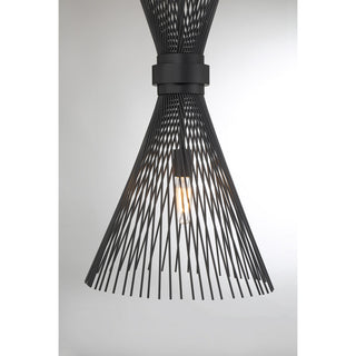 Longfellow One Light Pendant in Matte Black