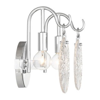 Addison Two Light Bathroom Vanity in Polished Chrome