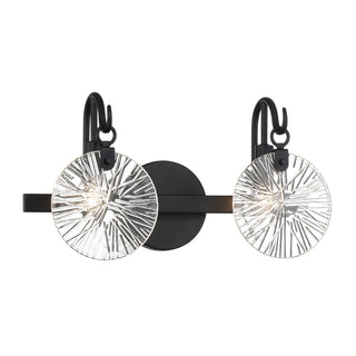 Addison Two Light Bathroom Vanity in Matte Black