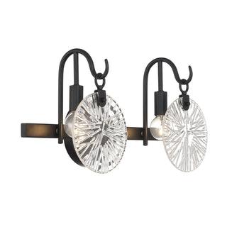 Addison Two Light Bathroom Vanity in Matte Black