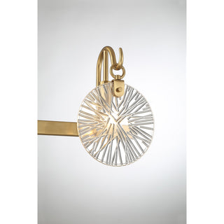 Addison Three Light Bathroom Vanity in Warm Brass