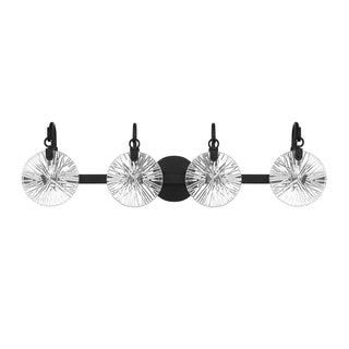 Addison Four Light Bathroom Vanity in Matte Black