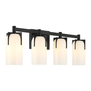 Caldwell Four Light Bathroom Vanity in Matte Black