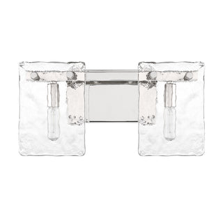 Genry Two Light Bathroom Vanity in Polished Nickel