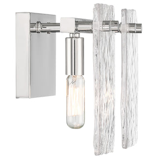 Genry Two Light Bathroom Vanity in Polished Nickel