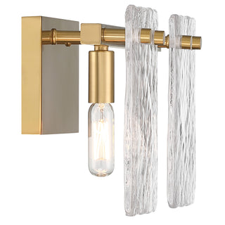 Genry Two Light Bathroom Vanity in Warm Brass