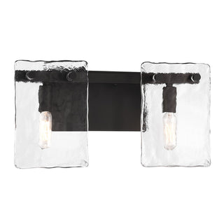 Genry Two Light Bathroom Vanity in Matte Black