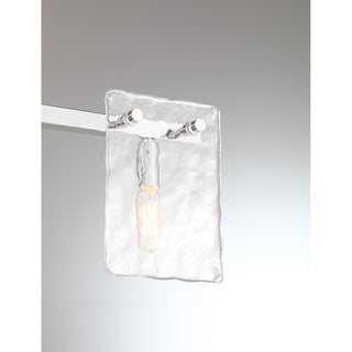 Genry Three Light Bathroom Vanity in Polished Nickel