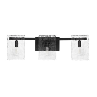 Genry Three Light Bathroom Vanity in Matte Black