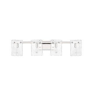 Genry Four Light Bathroom Vanity in Polished Nickel