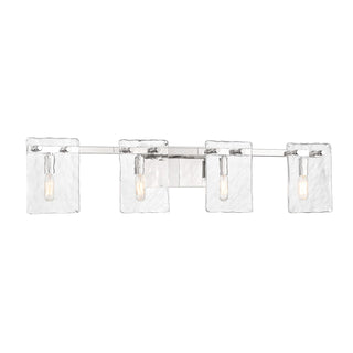 Genry Four Light Bathroom Vanity in Polished Nickel