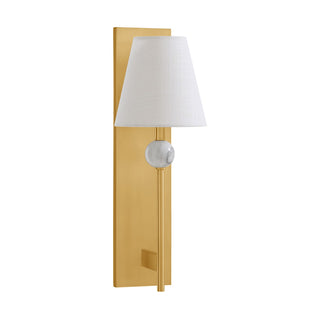 Travis One Light Wall Sconce in Warm Brass