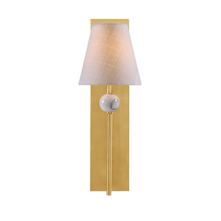Travis One Light Wall Sconce in Warm Brass