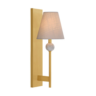 Travis One Light Wall Sconce in Warm Brass