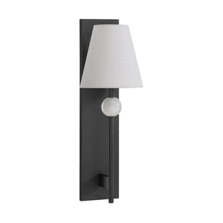 Travis One Light Wall Sconce in Matte Black