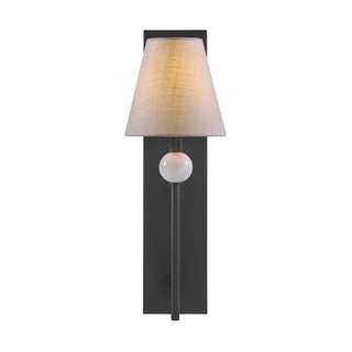 Travis One Light Wall Sconce in Matte Black